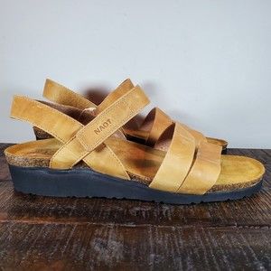 Naot Tan Leather Sandals